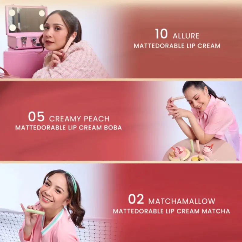 HANASUI Mettedorable Lip Cream Lipcream Bibir Kering Lasting Lipstick 7