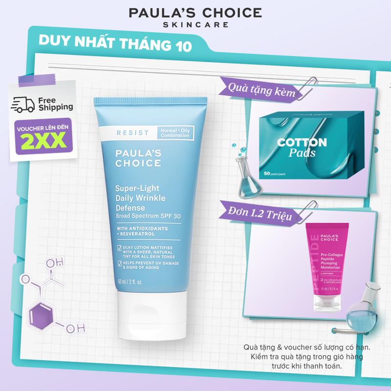 Kem dưỡng chống nắng Paula's Choice Resist Super-Light Daily Wrinkle Defense SPF 30 60ml 7760