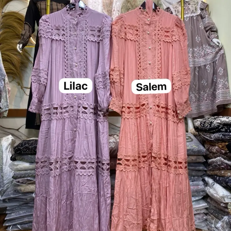 LALA DRESS PREMIUM BKK  KATUN FULL KANCING 1