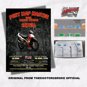 PORT MAP SATRIA 2 TAK BUKU PANDUAN LENGKAP PORTING SPEK HARIAN TOURING 100% PRESISI/ KERTAS PORTING PORTMAP 2TAK MUDAH DI PAHAMI DAN DI APLIKASIKAN UNTUK PEMULA