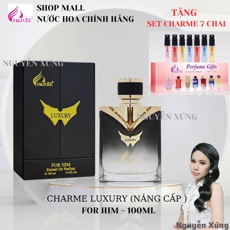 LUXURY 100ML - NƯỚC HOA NAM - CHARME PERFUME TẶNG BỘ TEST CHARME