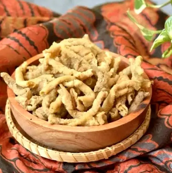 250 gram - Keripik Usus crispy asin gurih / Usus Krispi Original / Usus goreng / cemilan usus makanan ringan - Snack Crispy Kripik Makanan Cemilan Goreng Kering Camilan usud Food Pedas 5