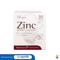 Gambar ZINC PHARMACORE BOTOL 30 KAPSUL dari Apotek Vita Farma Balikpapan by GoApotik Kota Balikpapan 2 Tokopedia