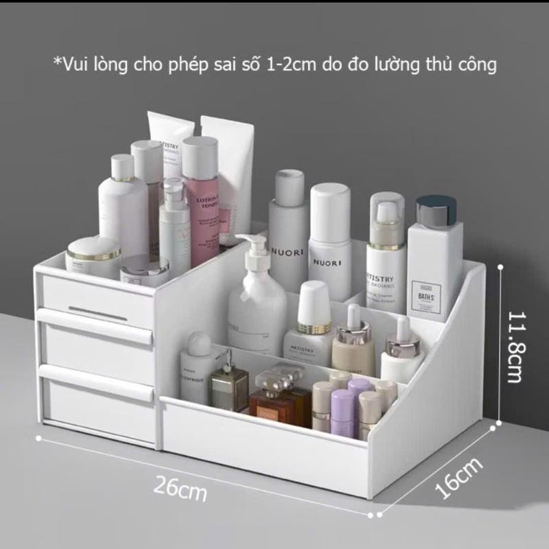 Kệ đựnġ Mỹ Phẩm Đa Năng 2 Ngăn Kéo Để Bàn - Kệ Nhựa đựnġ Đồ Trang Điểm,…