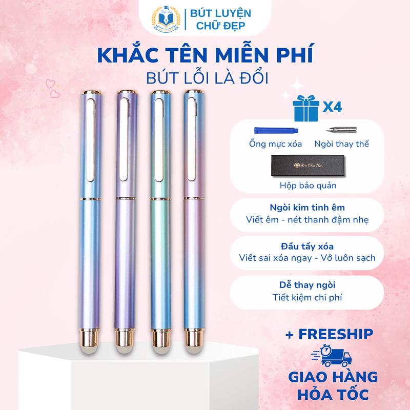  Bút mực xóa được Hồn Chữ Việt B06 ngòi kim tinh êm trơn bút luyện chữ đẹp bút máy bút viết chữ đẹp 