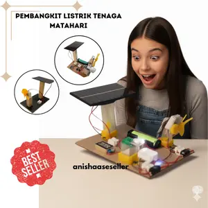 Paket Lengkap Kit Edukasi Solar Panel Surya Pembangkit Listrik Lampu Led