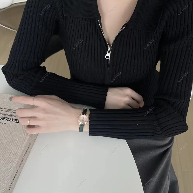 Loreo - Jam Tangan Wanita Tali Kecil Analog Quartz Watch Gaya Retro Strap Pu Croco 3