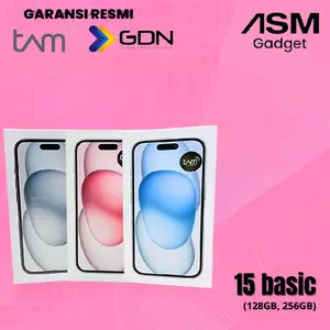 (ASM X K) - iPhone 15 128 & 256gb Garansi Resmi TAM/GDN 1Th