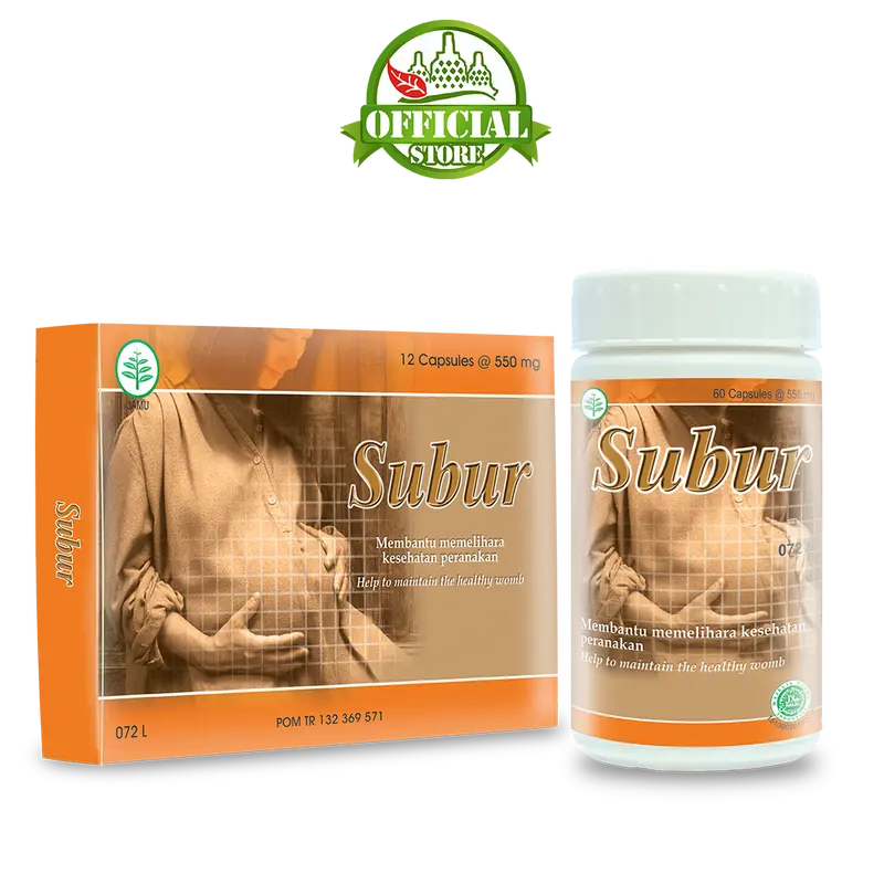 Borobudur Herbal - SUBUR - Kemasan 12 Kapsul & 60 Kapsul - Membantu memelihara kesehatan peranakan (PROMIL) - BPOM dan HALAL 0