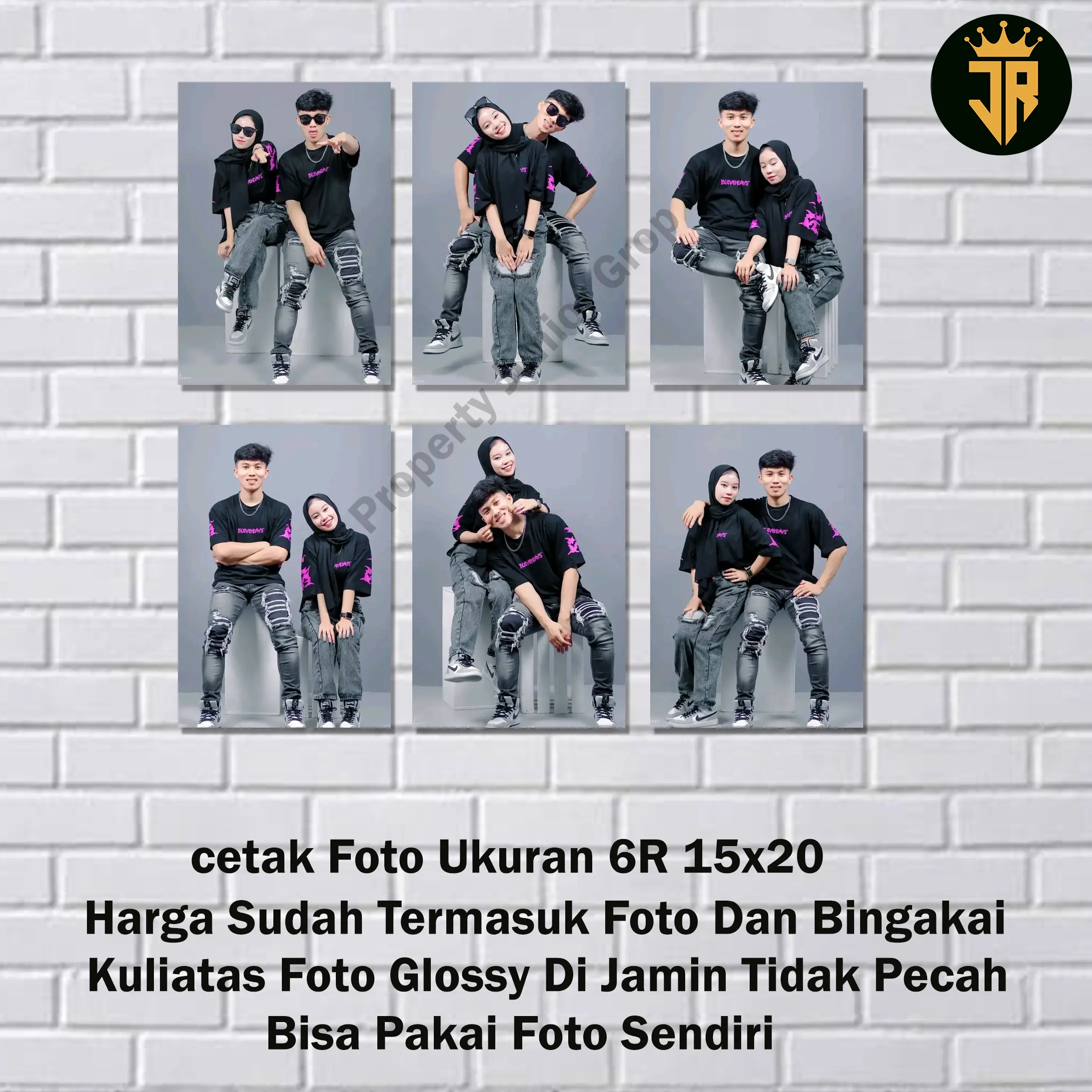 Cetak Foto Costum / Bisa Pakai Foto Kamu Sendri Dan Bingkai 15x20 6R