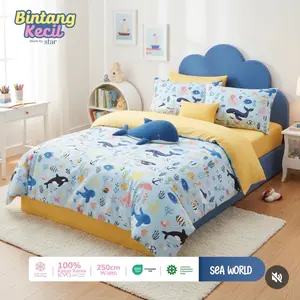 Sprei Anak Motif Animal Hewan Katun Lokal Premium Safari Land Anti Geser