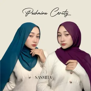 PASHMINA BASIC CERUTY (Tanpa Label)
