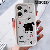 Gambar Casing Hp untuk Xiaomi Redmi Note 14 4G Note 14 5G Note 14 Pro 5G POCO X7 5G Case Kucing Hitam Kasing Anti-Sidik Jari Silikon Kasus Lembut Casing - Gaya1, Redmi Note 14 4G dari MHKEID MALL Kab. Tangerang 4 Tokopedia