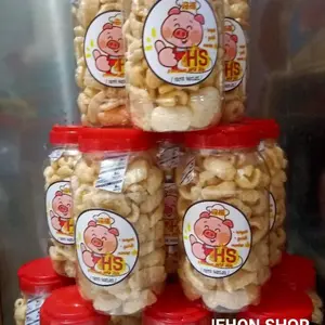 KERUPUK KULIT BABI/B2(gurih,kriuknya no.1) premium toples 2ltr/180gram