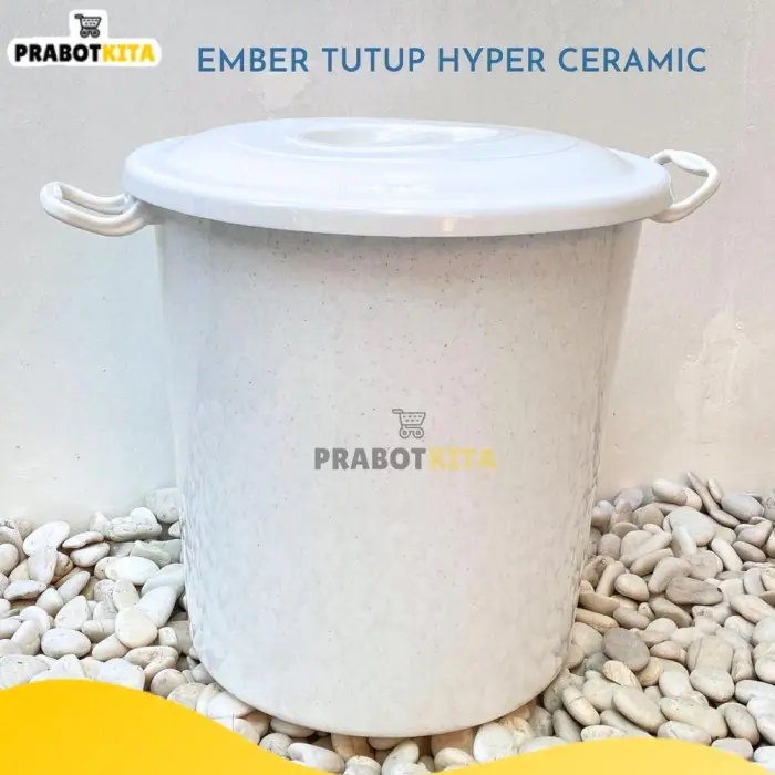MURAH TERJANGKAU NEW !!! EMBER TUTUP HYPER CERAMIC PUTIH / EMBER 45L / EMBER MANDI / 0