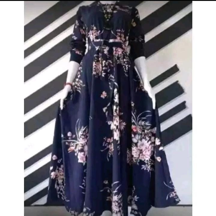 TERLARIS!! Gamis sakura maxxi bussui frendly pollycoton premium terlaris Gamis wanita muslimah syrai terlaris