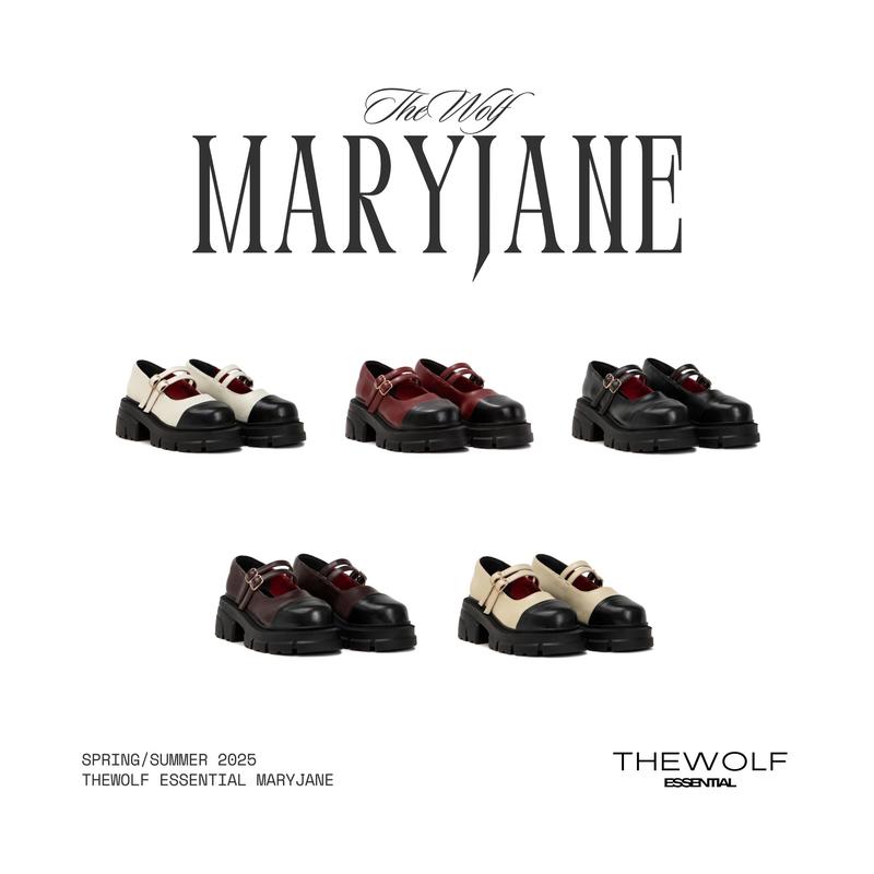 Giày Nữ THEWOLF ESSENTIAL MARY JANE - 5 màu -Da Nhân Tạo Cao Cấp - Đế 8cm