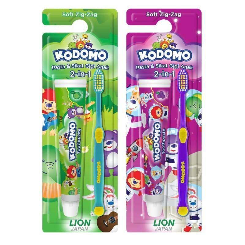 KODOMO Toothbrush 2in1 ORIGINAL / Sikat Gigi Dan Pasta Gigi 0