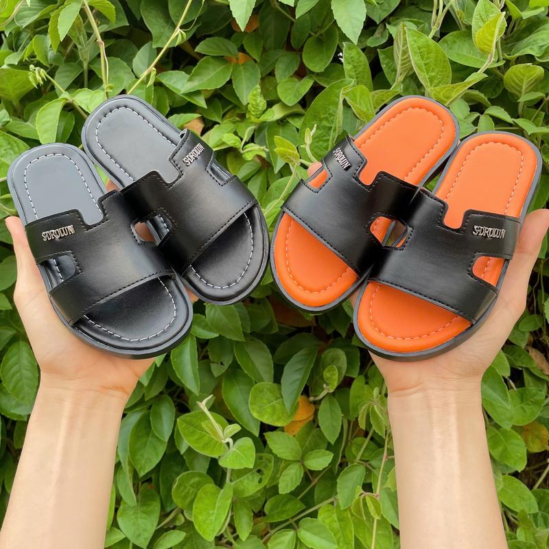  Mua 1 sp tặng kính   Dép Lê Bé Trai ,Gái Da Cao Cấp Viền Khâu Đế Đúc  size 22 đến 36 : ML 6 Dép lê 