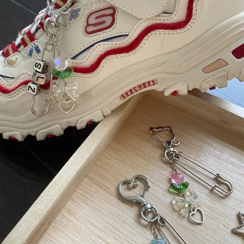 SLAZY Shoe Chain Aksesoris Sepatu | CUSTOM Shoe Chain Gantungan Rantai Sepatu Custom Nama Bentuk 1
