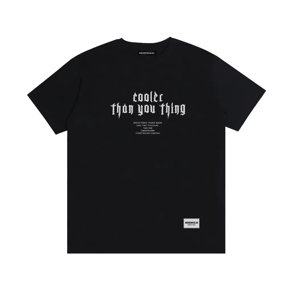 Berenice T-shirt Demonic Black | Kaos Distro Pria | Combet 24s