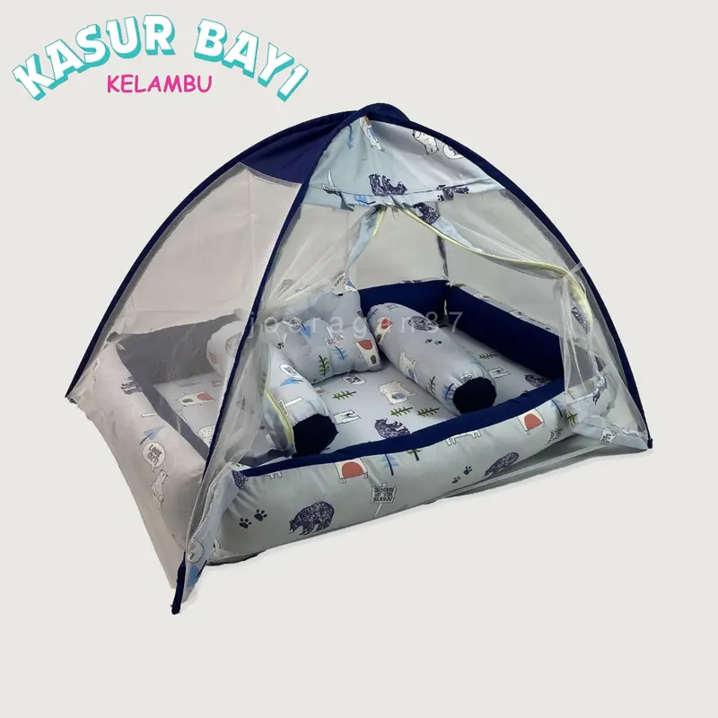 Kasur Kelambu Bayi set bantal guling | Kasur bayi | Kasur baby newborn | Set kasur bayi kelambu | Perlengkapan bayi | Kado bayi | Kasur bayi empuk | Alas tidur bayi 5