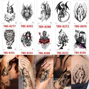 Grosir Stiker Tato / Tato Temporer 12x19cm Motif Aesthetic KODE TBS