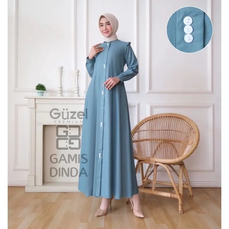 Gamis dinda bahan toyobo kualitas premium Muslim Wanita Dress