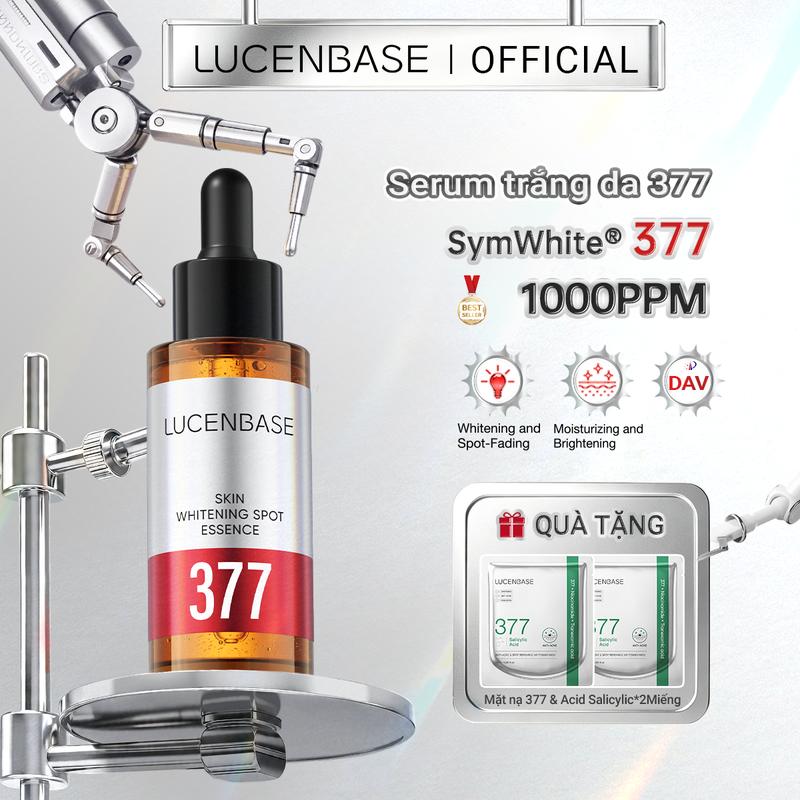 Hiệu Quả Làm Trắng Da 100% Serum LUCENBASE 377 Dưỡng Trắng Sáng Da, Giảm Thâm N