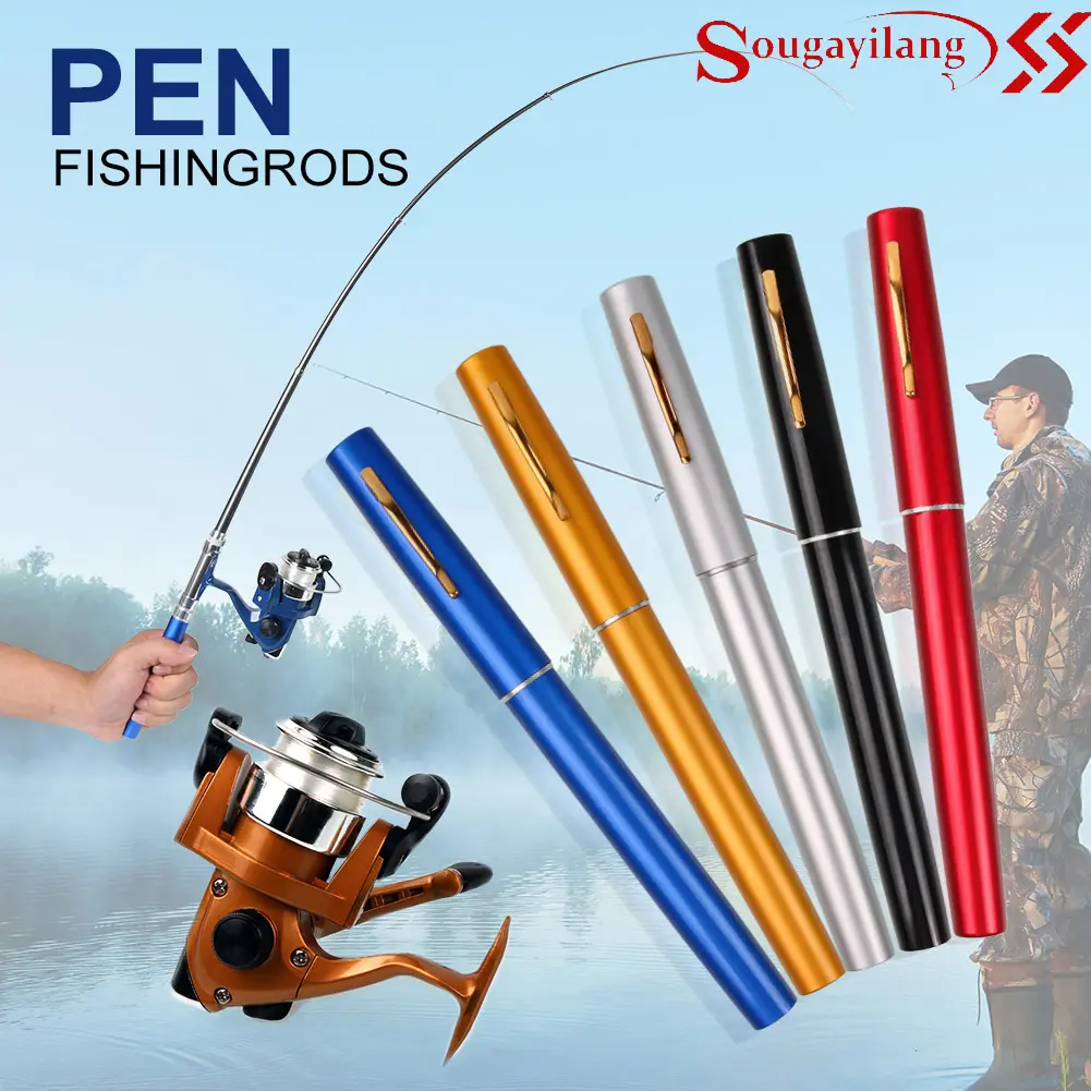 Sougayilang Set Pancing pancing murah Pena Joran Pancing Dan Fishing Reel Pancing Set Untuk Outdoor Anak-anak Memancing