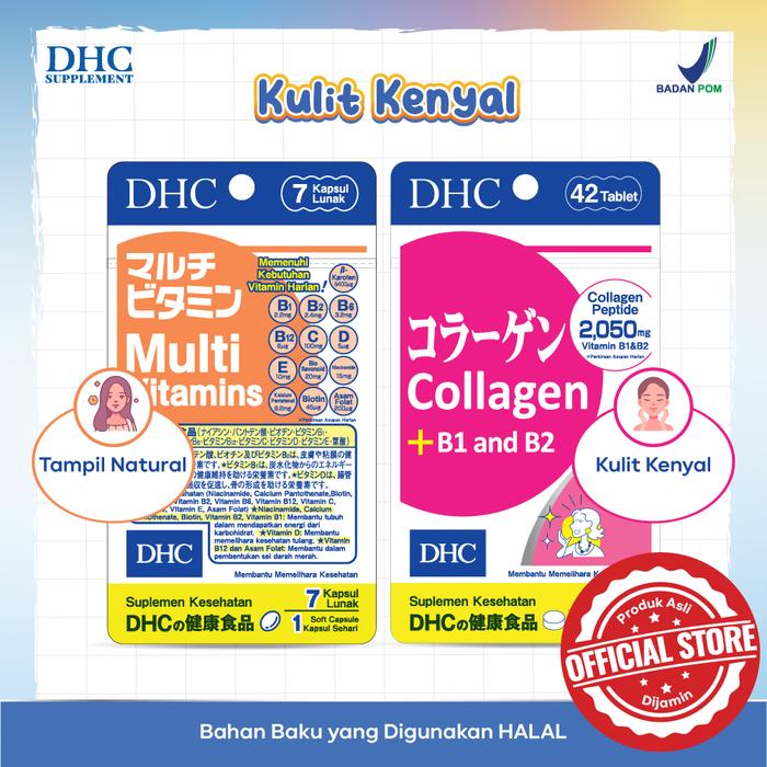 Gambar Paket Bundling DHC Multi Vitamins dan DHC Collagen + B1 and B2 dari DHC Supplement Official Store Kota Administrasi Jakarta Barat Tokopedia