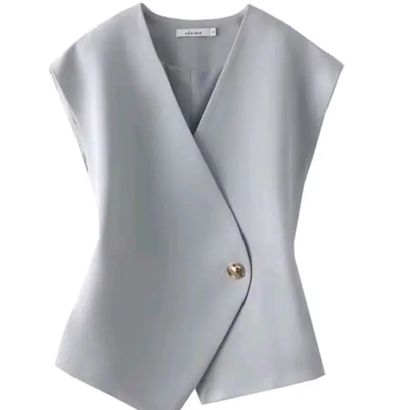 Navisaofficial22 vest wanita/rompi ootd/model kancing satu
