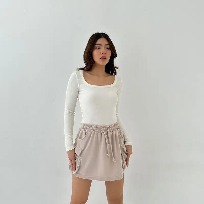 LING FASHION - MARS TOP BLOUSE ATASAN KNIT WANITA KOREAN TOP -PN 1