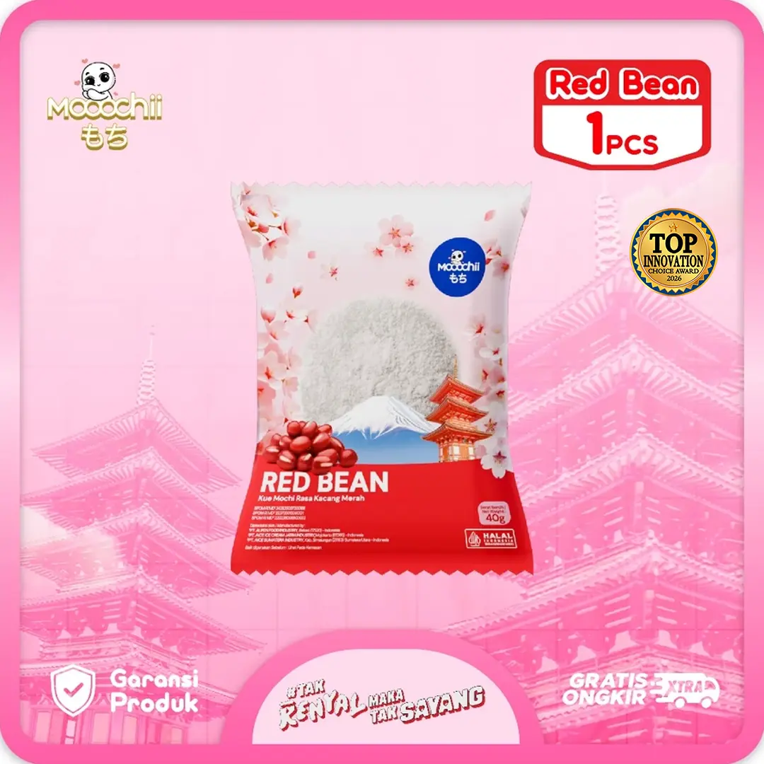 Mooochii Red Bean Series (1 Pcs) - Hampers Mochi Khas Jepang Halal