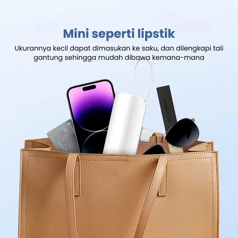 MIPOW Mini Powerbank 5000 mAh Power Bank Kapsul Type C Lightning iOS Mini Portable Pawerbank For iPhone 5