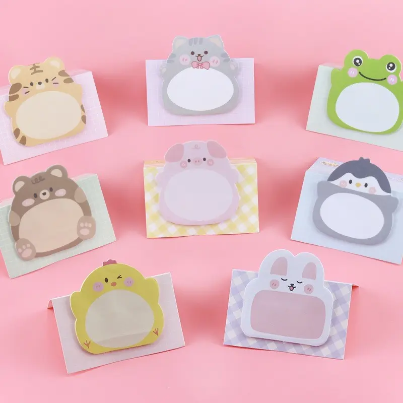 COD (YBL) Sticky Notes Motif Hewan Tempelan Kertas Catatan Memo Note Karakter Binatang Binatang  Mini Book Karakter Animal Lucu (BELI LOKAL) 3