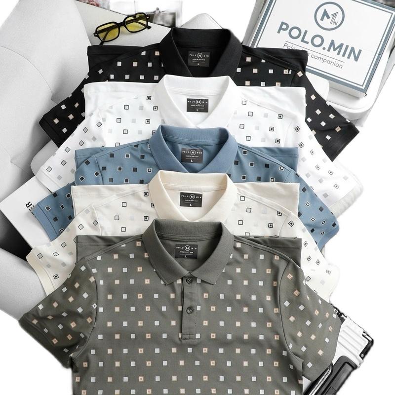 Áo thun nam polo min cổ bẻ phối nhiều mầu phom dáng thanh lịch ( SP KHÔNG PHẢI VIETTIEN)