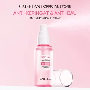 GMEELAN Sakura Gluta Deodarant Spray 50ml Antiperspiran CEPAT Steailisasi & Penghambatan Rasa - Ketiak,Bau