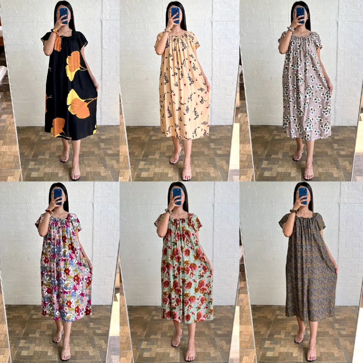 Daster kerut daster fuji daster rayon homedress kekinian daster jumbo daster motif bunga