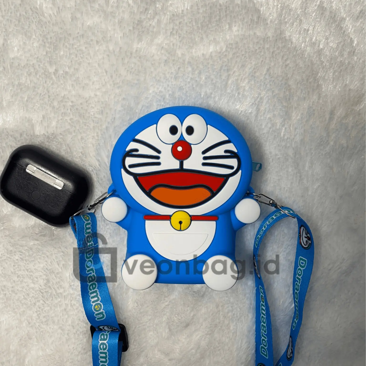 [Veonbag.id] Tas Selempang Anak Kartun Doraemon Lucu Ukuran KECIL Cetakan Emboss 3D Real Pic Bisa COD Fashion