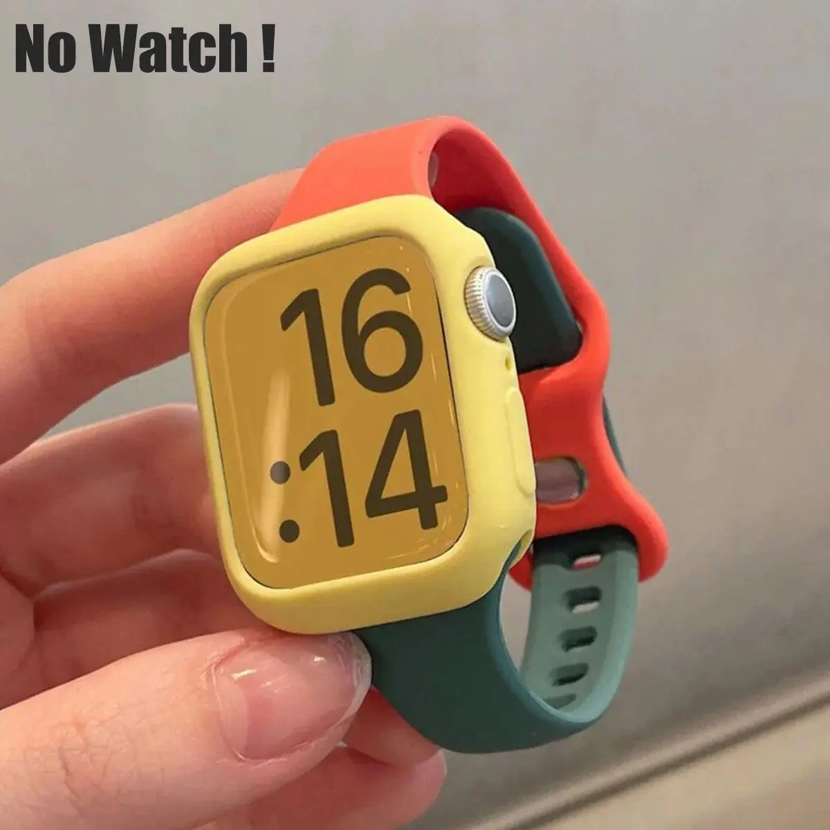 Jalur Jam Tangan Silikon Sukan, Lembut, untuk Jam Tangan Apple Ultra 49mm, 9, 8, 7, 45mm, 41mm, 40mm, 44mm, Gancu Rama-rama, Berwarna-warni, Kontras, Sesuai untuk Wanita, Serasi dengan Siri IWatch SE 6 5 4 3 38mm, 42mm, Gelang Langsing