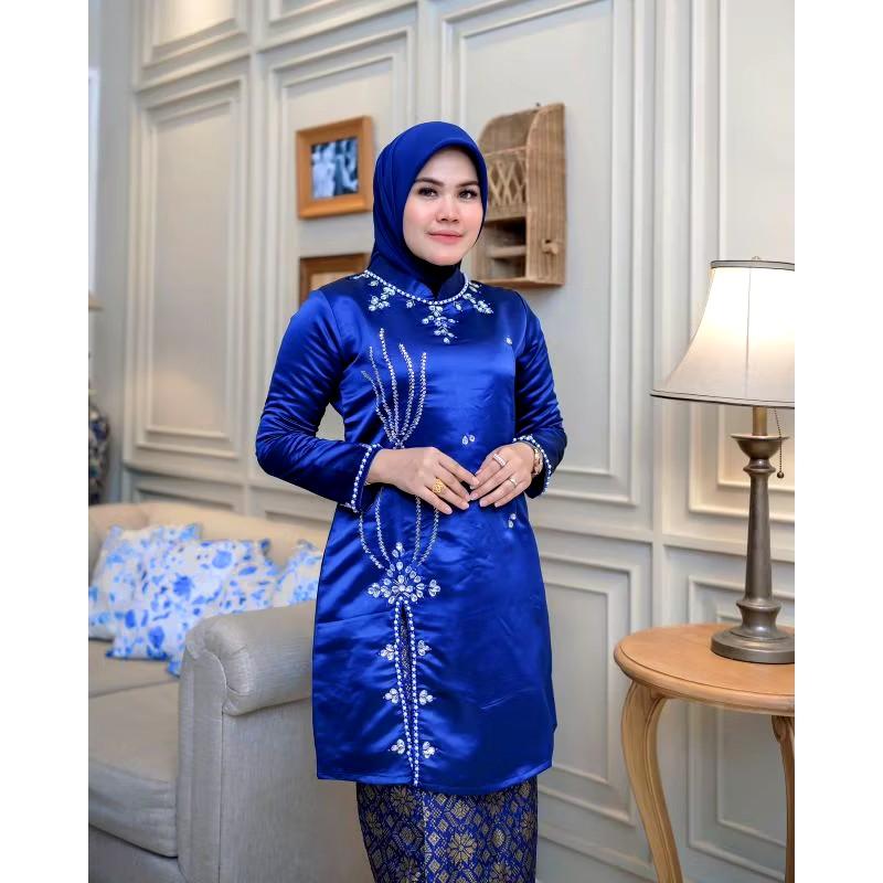 Product Introduction of Kebaya tunik bridal terbaru 2025/Baju kebaya wanita melayu 9