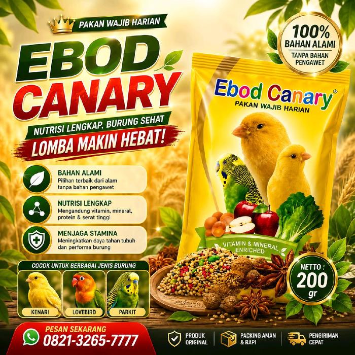 Gambar Makanan Burung EBOD CANARY Harian Wajib Burung Kenari Vitamin Lengkap dari Seputar Burung Indonesia Kab. Sukoharjo Tokopedia
