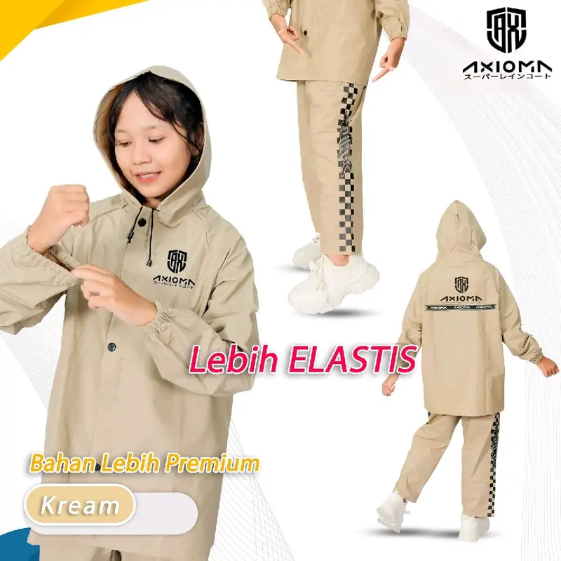 Jas Hujan Anak Karakter PVC Super Tebal Anti Rembes Waterproof Kuat Setelan - Perlindungan Ganda 4
