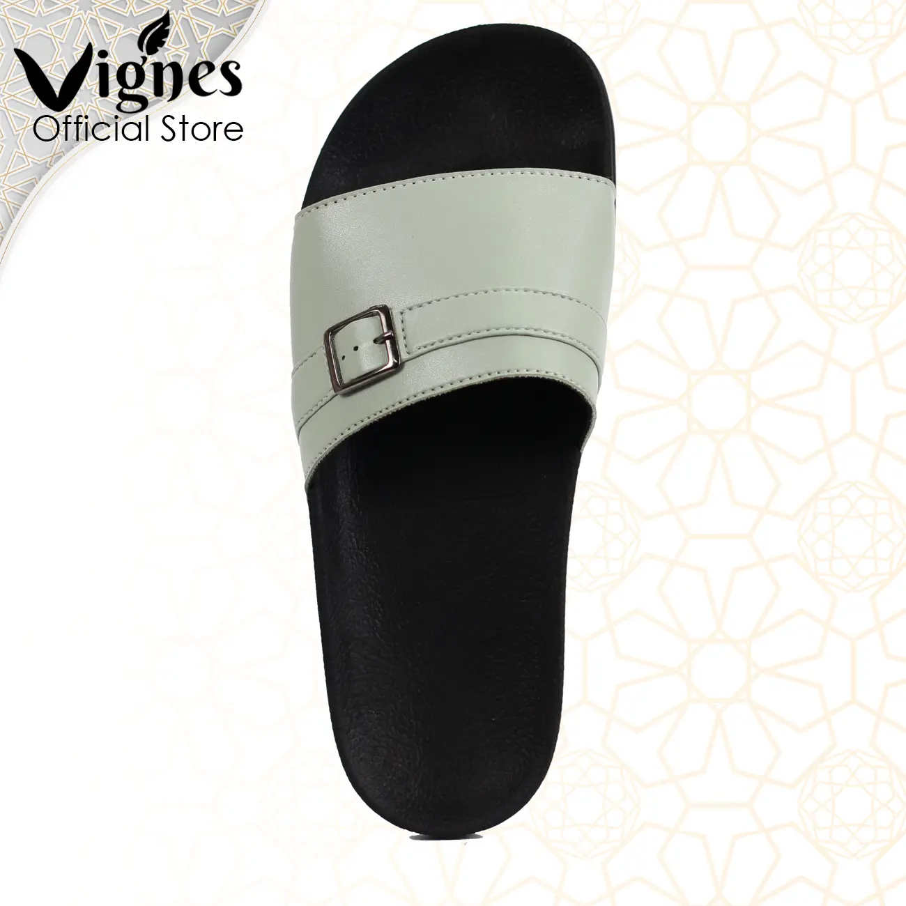 Vignes Sandal Slop Slip on Slide Unisex - Pothos Green Balteus