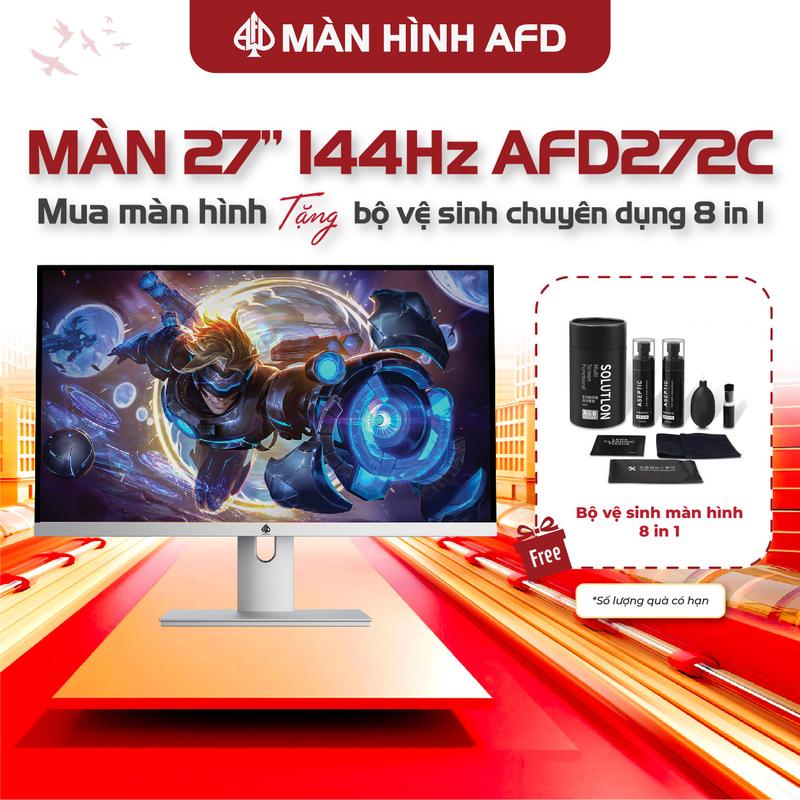Màn hình gaming AFD 272C 27inch 2K 144hz Black IPS - " Giá đã có Vat "