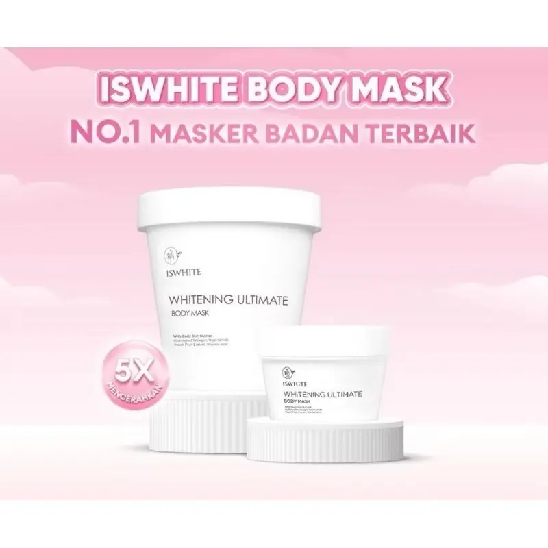 Iswhite Ultimate Brightening Body Mask 200gr & 70gr Masker Badan