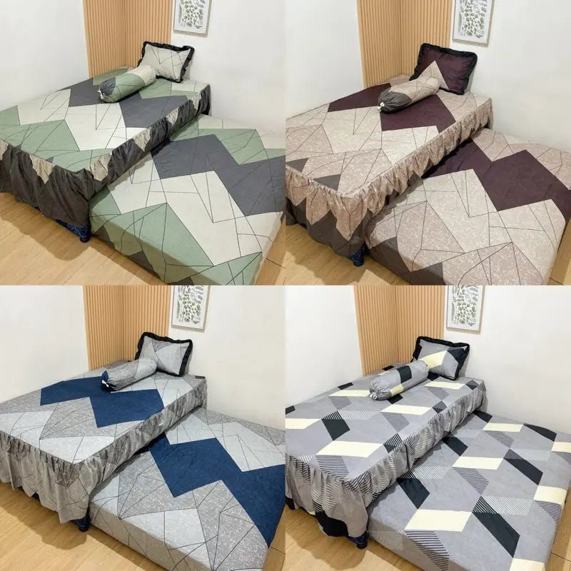 SPREI SET BED SORONG RUMBAI 120x200 BERKUALITAS