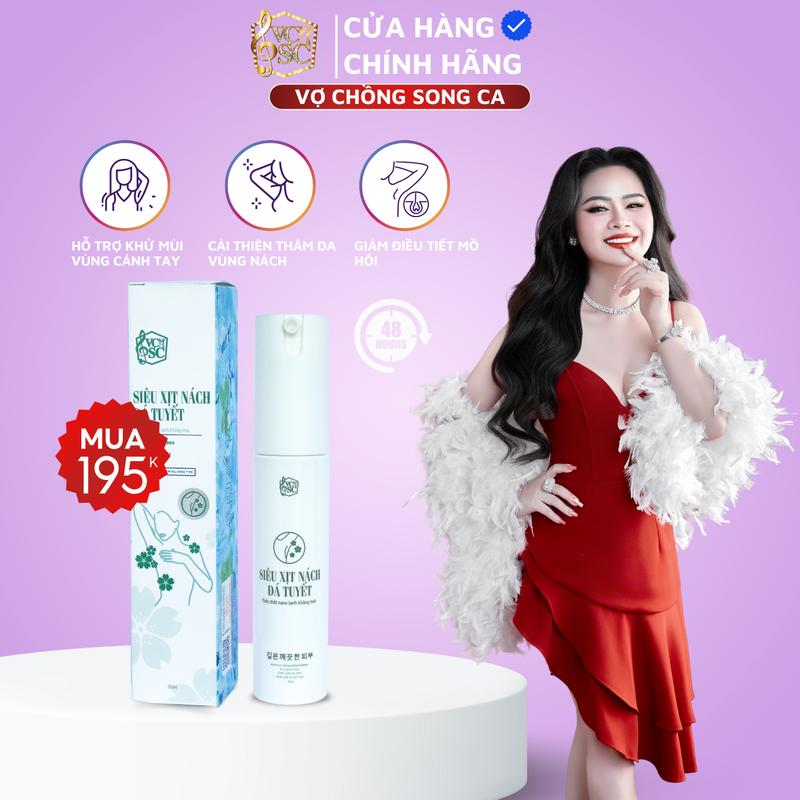   Chính Hãng  VCSC - Xịt khử mùi vùng cánh tay - Hỗ trợ ngăn mùi và mồ hôi vùng da dưới cánh tay 