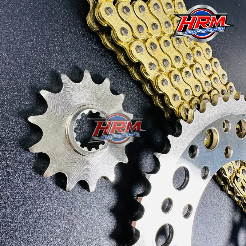 GEAR SET GIR SET RACING NINJA 250 SL MONO NINJA 250 FI 45T SILVER GOLD Motor Motorcycle 2